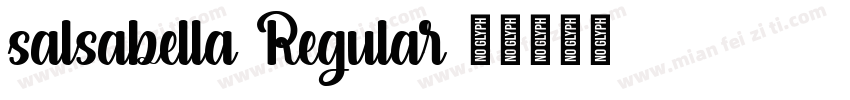 salsabella Regular字体转换